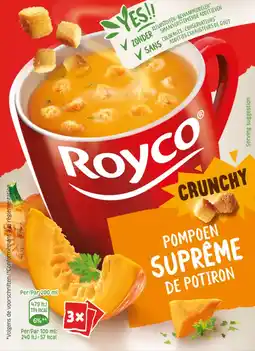 Albert Heijn Royco Minute soup crunchy Pompoens BEL aanbieding