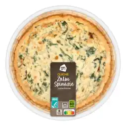 Albert Heijn AH Quiche zalm spinazie aanbieding