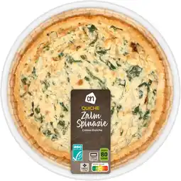 Albert Heijn AH Quiche zalm spinazie aanbieding