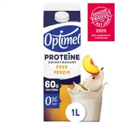 Albert Heijn Optimel Proteïne drinkyoghurt perzik peer aanbieding
