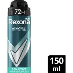 Albert Heijn Rexona Men sensitive anti-transpirant spray aanbieding