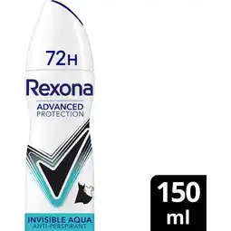 Albert Heijn Rexona Invisible aqua anti-transpirant spray aanbieding