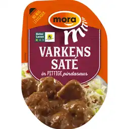 Albert Heijn Mora Varkenssaté pittige pindasaus aanbieding