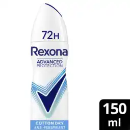 Albert Heijn Rexona Ultra dry cotton anti-transpirant spray aanbieding