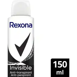 Albert Heijn Rexona Invisible diamond anti-transpirant spray aanbieding