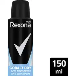 Albert Heijn Rexona Men cobalt dry anti-transpirant spray aanbieding