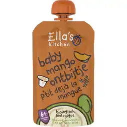 Albert Heijn Ella's kitchen Baby mango ontbijtje 6m+ bio aanbieding
