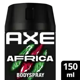Albert Heijn Axe Africa deodorant bodyspray aanbieding