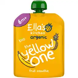 Albert Heijn Ella's kitchen Fruit smoothie the yellow one 6m+ bio aanbieding