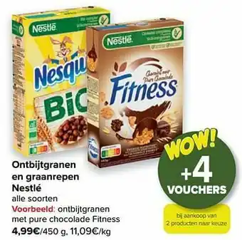 Carrefour Ontbijtgranen met pure chocolade fitness aanbieding