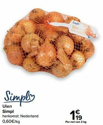 Carrefour Uien simpl aanbieding