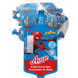 Albert Heijn Aoste Spider-Man kalkoenworstjes bel aanbieding