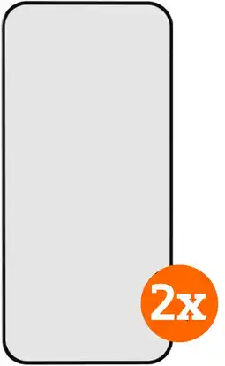 Coolblue BlueBuilt Back Cover iPhone 16e Noir + Protège-écran Verre aanbieding