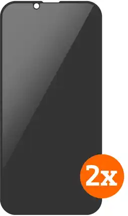 Coolblue BlueBuilt iPhone 16e Protège-écran avec Filtre de Confidentialité Verre Lot de 2 aanbieding