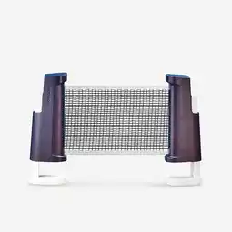 Decathlon Verstelbare netposten voor tafeltennis Rollnet blauw/wit aanbieding