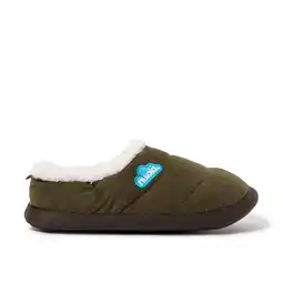 Decathlon Pantoffels Nuvola groen gewatteerd met rubberen zool aanbieding