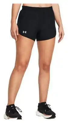 Decathlon Under Armour Fly By 3 Women's Black Shorts aanbieding