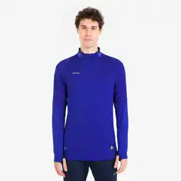 Decathlon Trainingspak met shirt met 1/2 rits voor voetbal voor volwassenen CLR blauw aanbieding