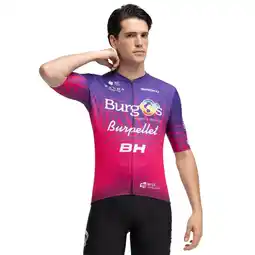 Decathlon Heren burgos burpellet bh x siroko wielershirt met korte mouwen BBBH Burgos Purp aanbieding