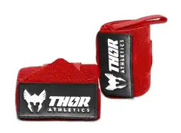 Decathlon Wrist Wraps - Polsbrace - Krachttraining - 60 cm - Rood - Flexibel aanbieding