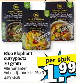 Albert Heijn Blue Elephant Currypasta aanbieding