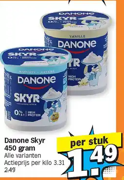 Albert Heijn Danone Skyr 450 gram aanbieding