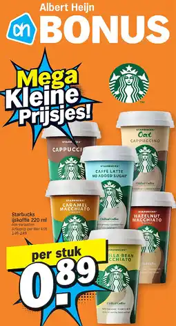 Albert Heijn Starbucks ijskoffie 220 ml aanbieding