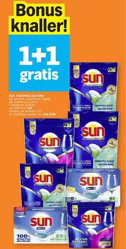 Albert Heijn Sun vaatwascapsules aanbieding