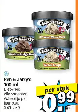 Albert Heijn Ben & Jerry's 100 ml aanbieding