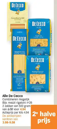 Albert Heijn Alle De Cecco aanbieding