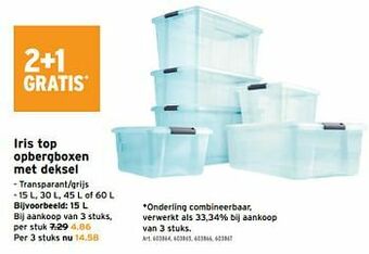 GAMMA Iris top opbergboxen met deksel aanbieding