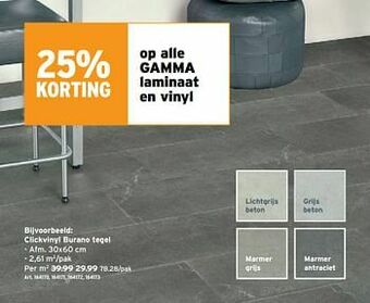 GAMMA Clickvinyl burano tegel aanbieding