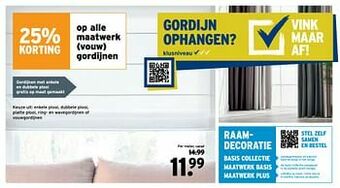 Maatwerk vouw gordijnen