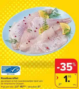 Carrefour Roodbaarsfilet aanbieding