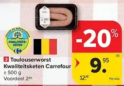 Carrefour Toulouserworst Kwaliteitsketen Carrefour aanbieding