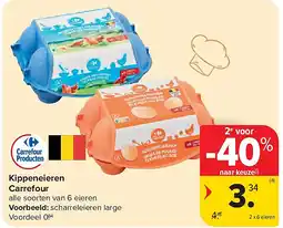 Carrefour Kippeneieren Carrefour aanbieding