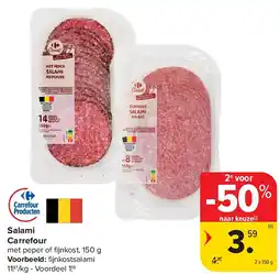 Carrefour Salami Carrefour aanbieding