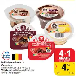 Carrefour Individuele desserts Carrefour aanbieding