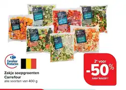 Carrefour Zakje soepgroenten Carrefour aanbieding