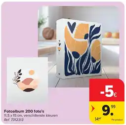 Carrefour Fotoalbum 200 foto’s aanbieding