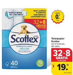 Carrefour Toiletpapier Scottex aanbieding