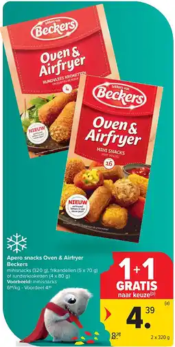Carrefour Apero snacks Oven & Airfryer Beckers aanbieding