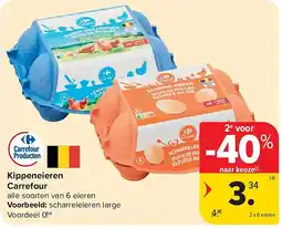 Carrefour Kippeneieren Carrefour aanbieding