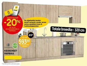 Brico Keukenset paprika aanbieding