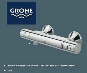 GAMMA Grohe thermostatische douchekraan precision start aanbieding