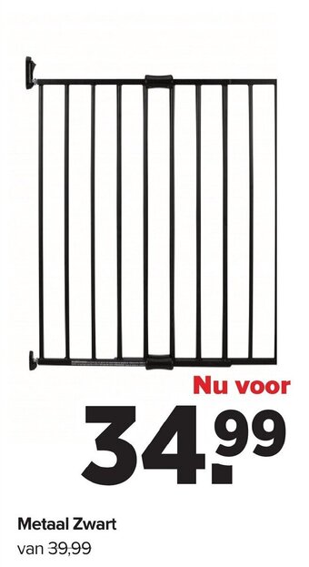 Baby-Dump Metaal zwart aanbieding