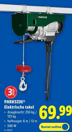 Lidl Elektrische takel aanbieding