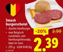 Lidl Smash burgerschotel aanbieding
