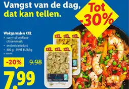Lidl Wokgarnalen XXL aanbieding