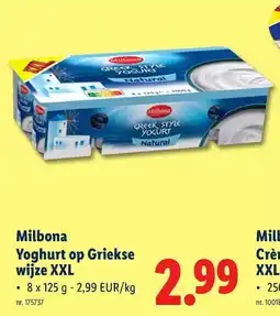 Lidl Yoghurt op Griekse wijze XXL aanbieding